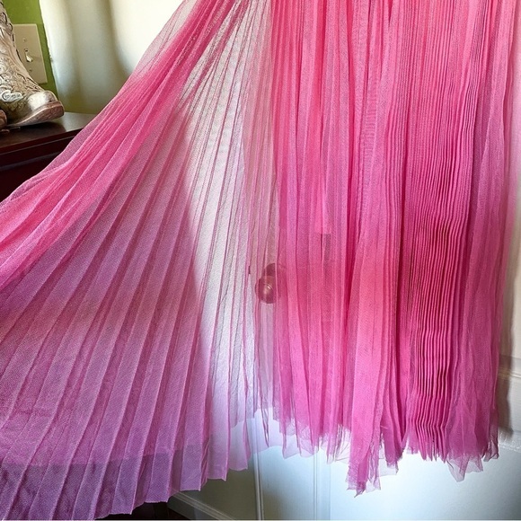 Maria Lucia Hohan Dress Iselin Tulle Maxi Birthday Fun Wedding Pink 4 GUC - Picture 3 of 9